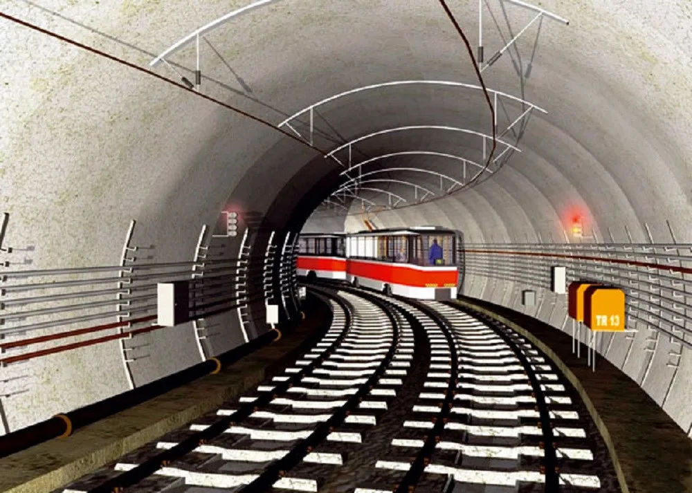 Vizualizace podzemní tramvaje, autor: prof. Ing. Jiří Barták, DrSc.