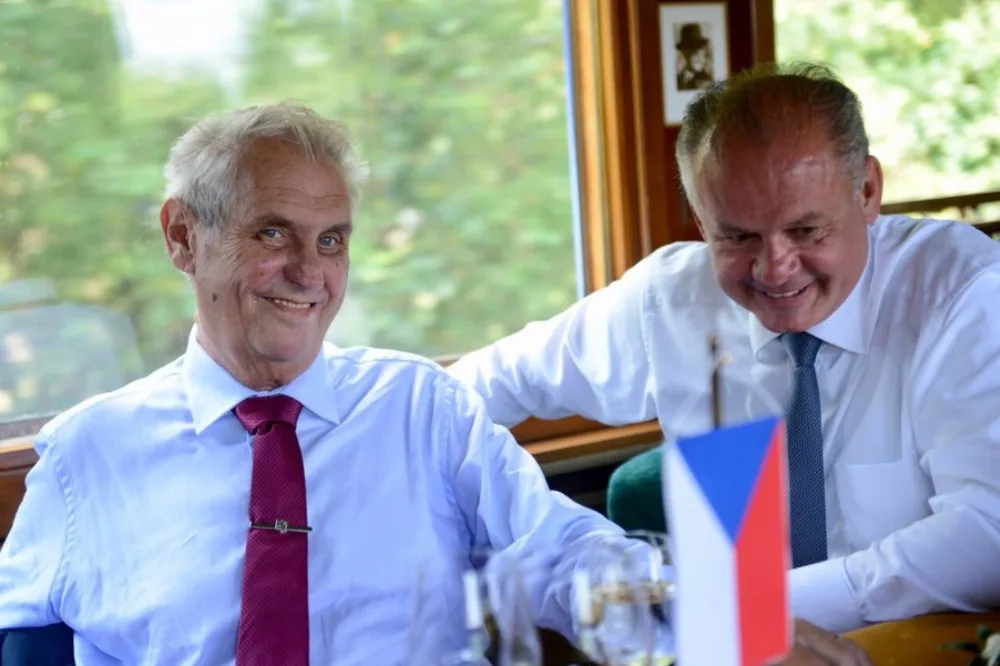 Miloš Zeman s Andrejem Kiskou