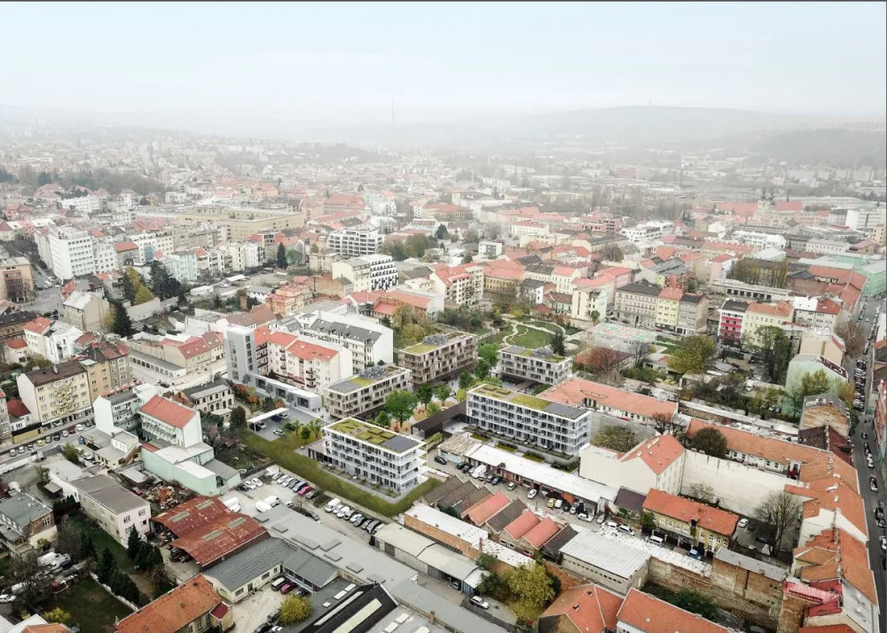 Vizualizace nového vnitrobloku na Francouzské ulici