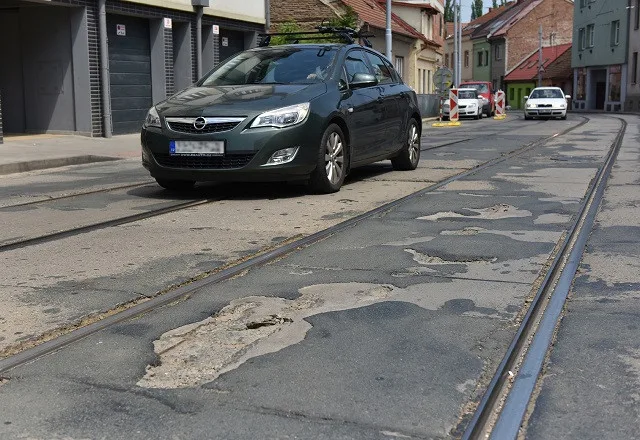 Valchařská před rekonstrukcí