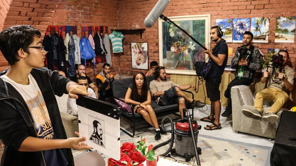 Z natáčení seriálu Miri Fajta
