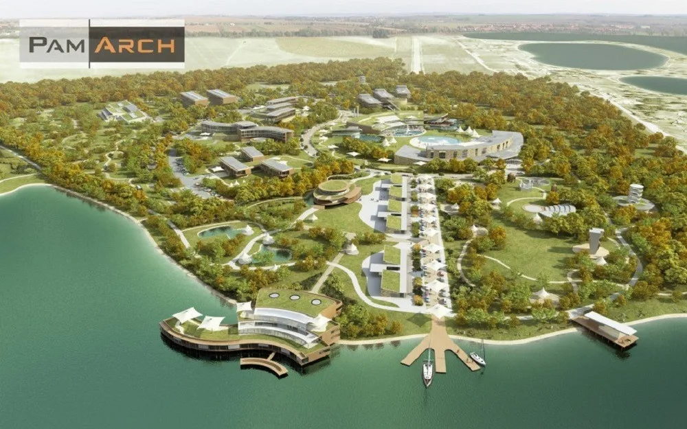 Vizualizace lázní v Pasohlávkách, zdroj: Pam Arch