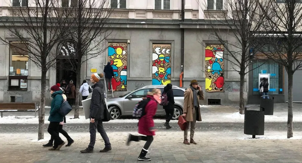 Nová malba na Joštově ulici