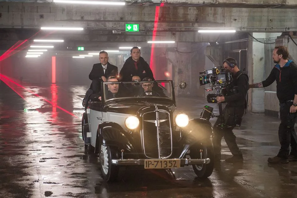Rammstein při natáčení videoklipu
