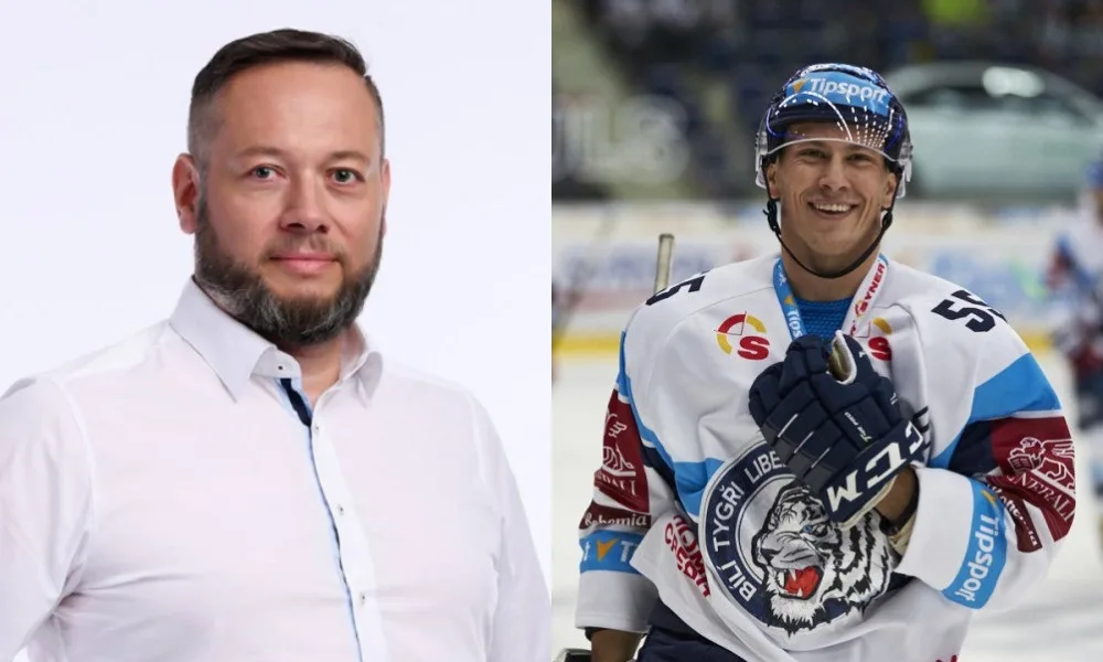 Starosta Židenic Aleš Mrázek a liberecký obránce Martin Ševc