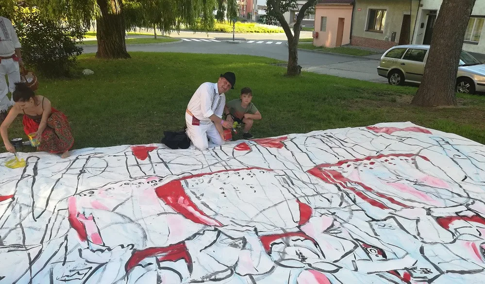 Streeart Lenky Jurečkové pro Slovácký rok