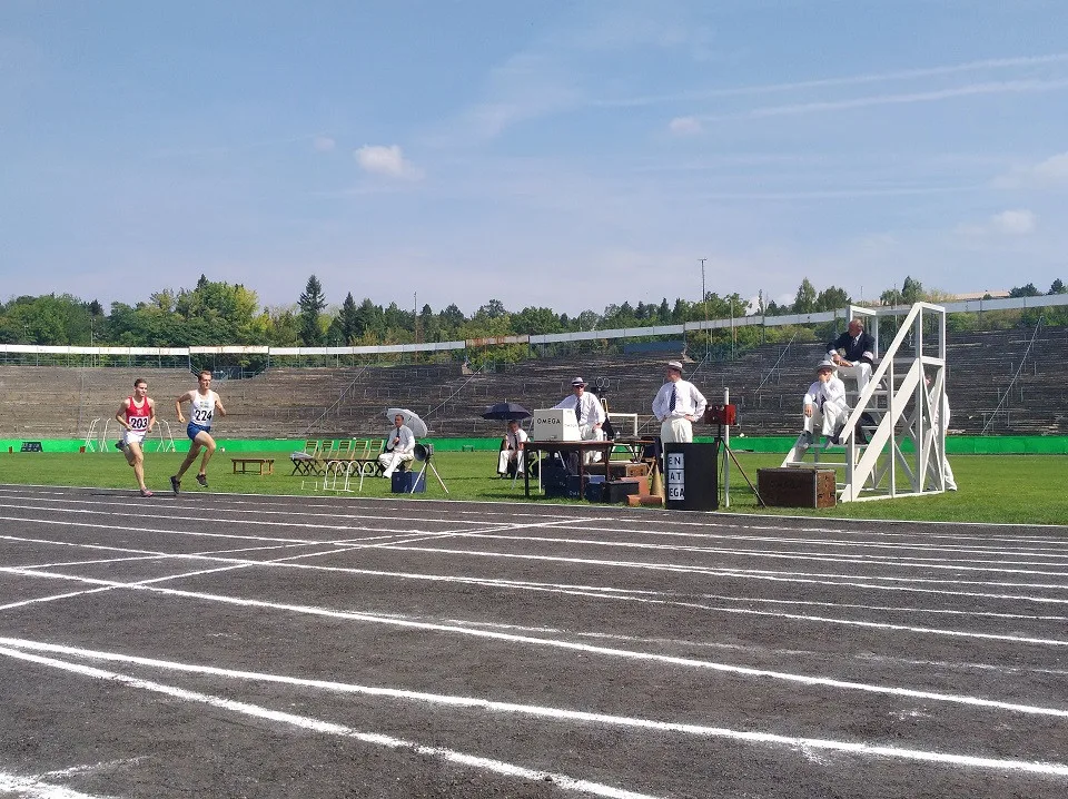 Stadion Za Lužánkami při natáčení snímku Zátopek