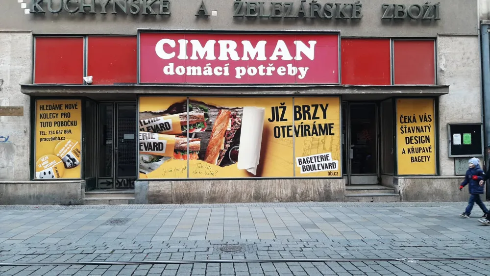 Bývalá prodejna Cimrman na Masarykově ulici