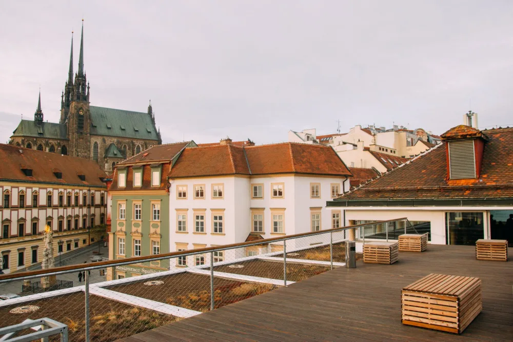 Střecha Tržnice Brno