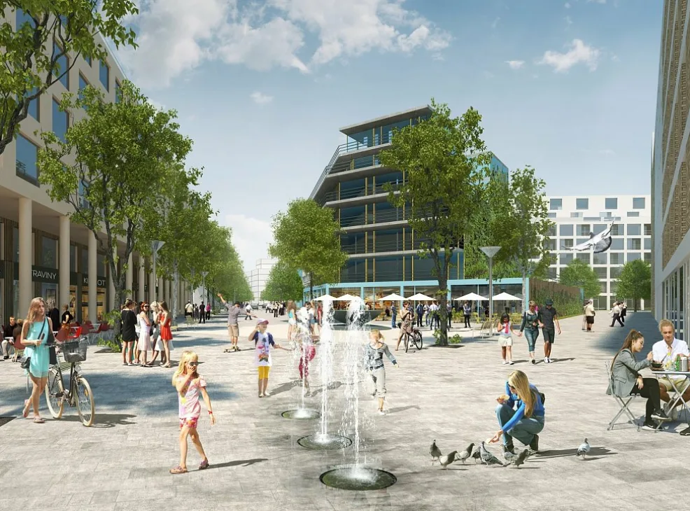 FOTO: Na zelené louce vznikne nová čtvrť. Developer chce v Jižním centru začít stavět první domy