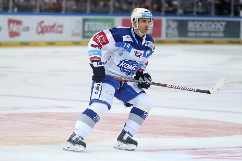 Tomáš Plekanec v dresu Komety Brno