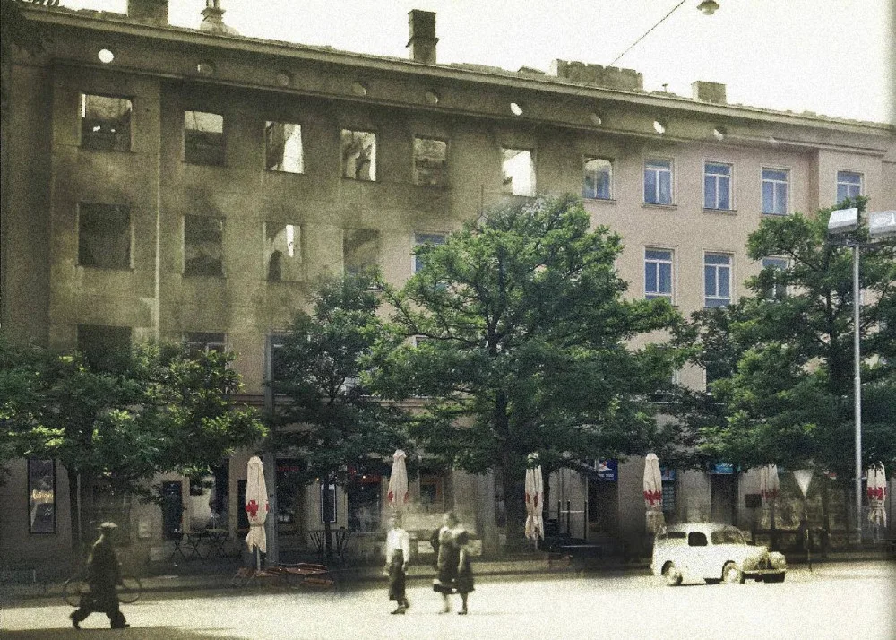 FOTO: Nebe se zatáhlo a město začalo hořet. Přesně před 76 začalo bombardování Brna spojeneckými vojsky