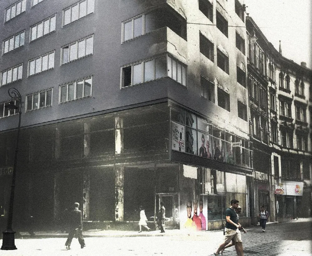 FOTO: Nebe se zatáhlo a město začalo hořet. Přesně před 76 začalo bombardování Brna spojeneckými vojsky