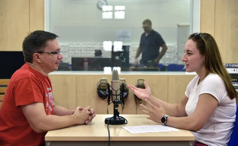 Nahrávání podcastu. Autor: Igor Šefr
