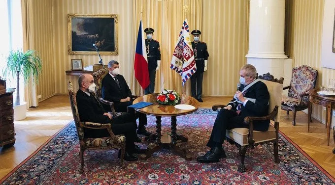 Miloš Zeman, Andrej Babiš a Jan Blatný