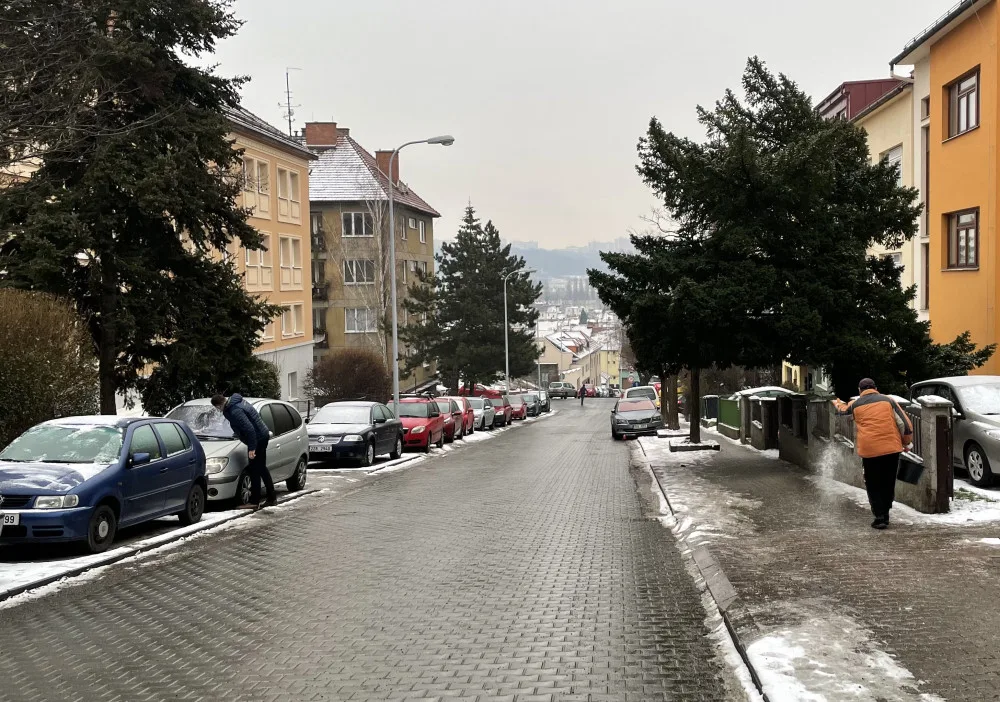 Posypové práce ve Venhudově ulici v Brně