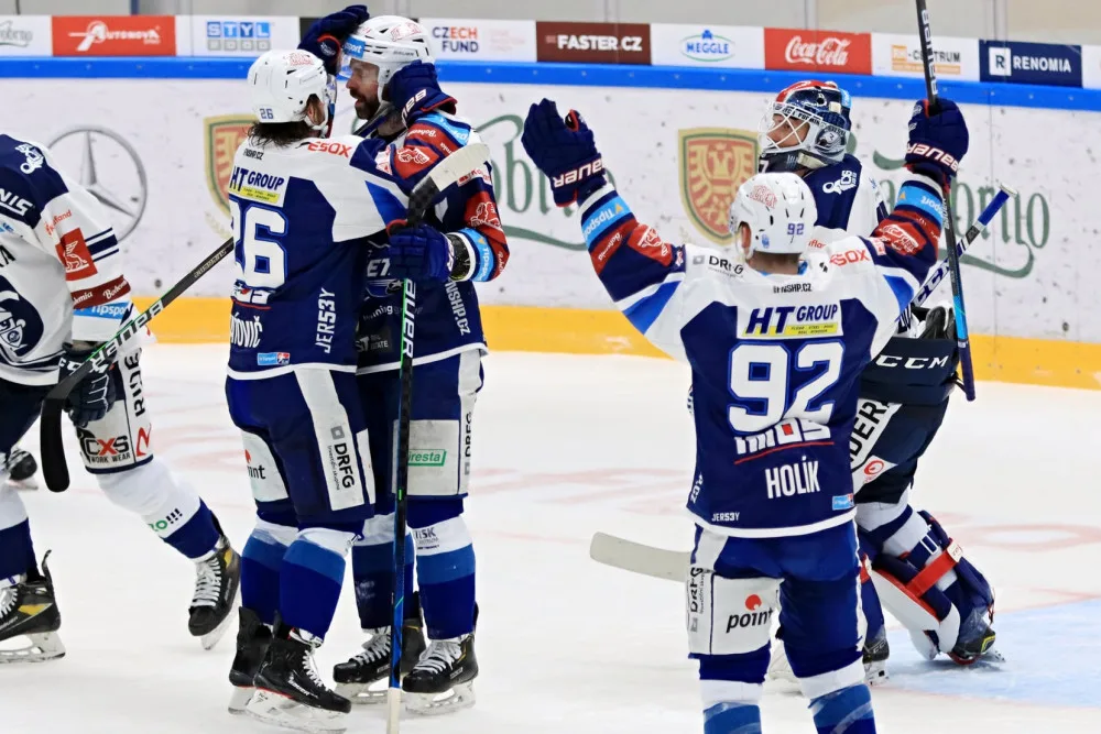 Radost hokejistů Komety
