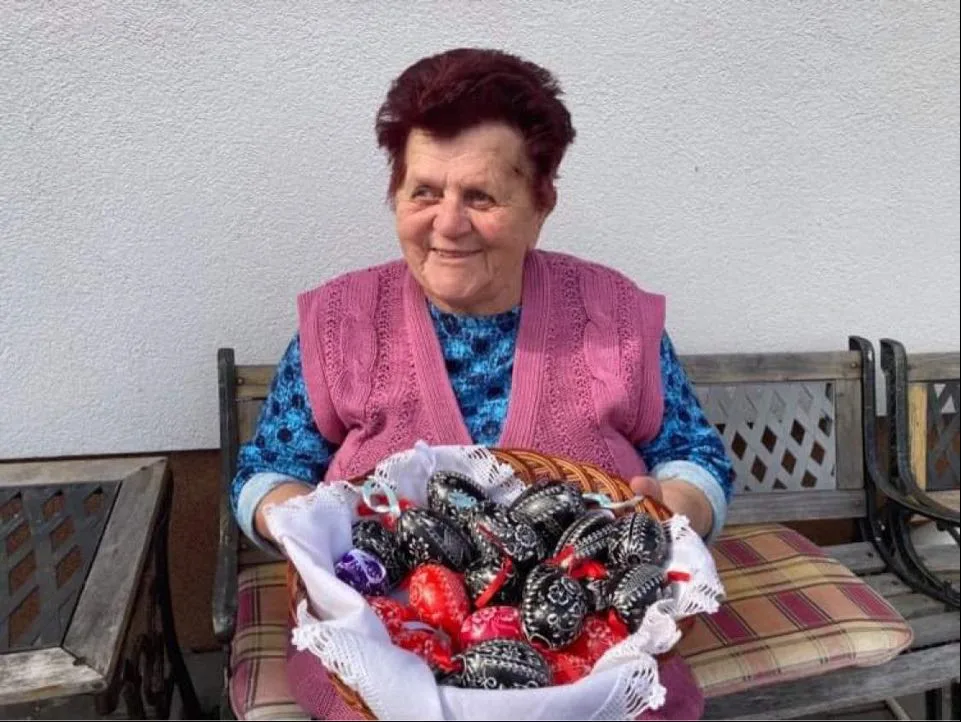 Marie Jakubíčková se svou chloubou, škrábanými vajíčky