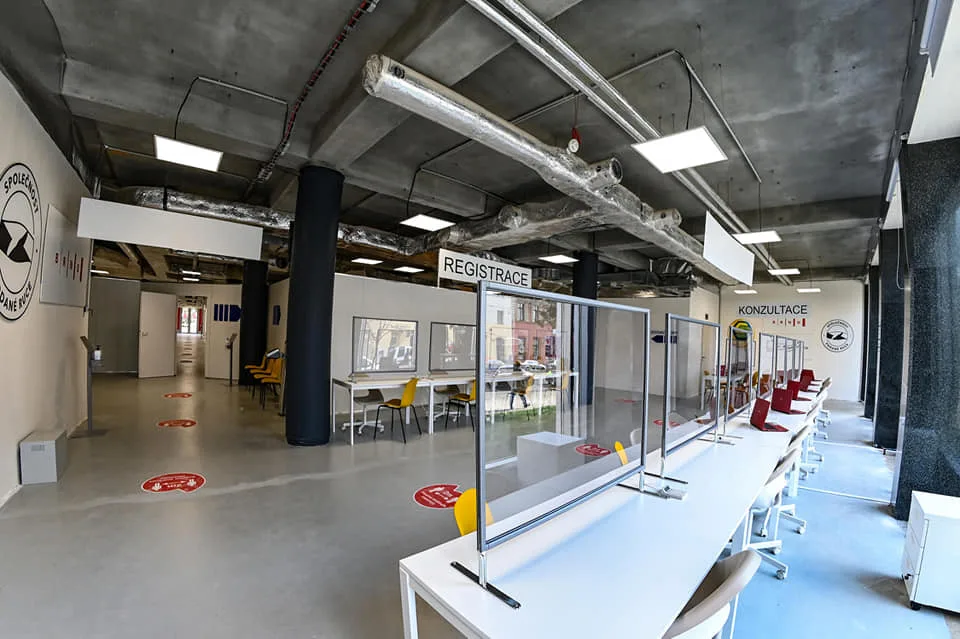 Nové očkovací centrum v Bohémě je hotové