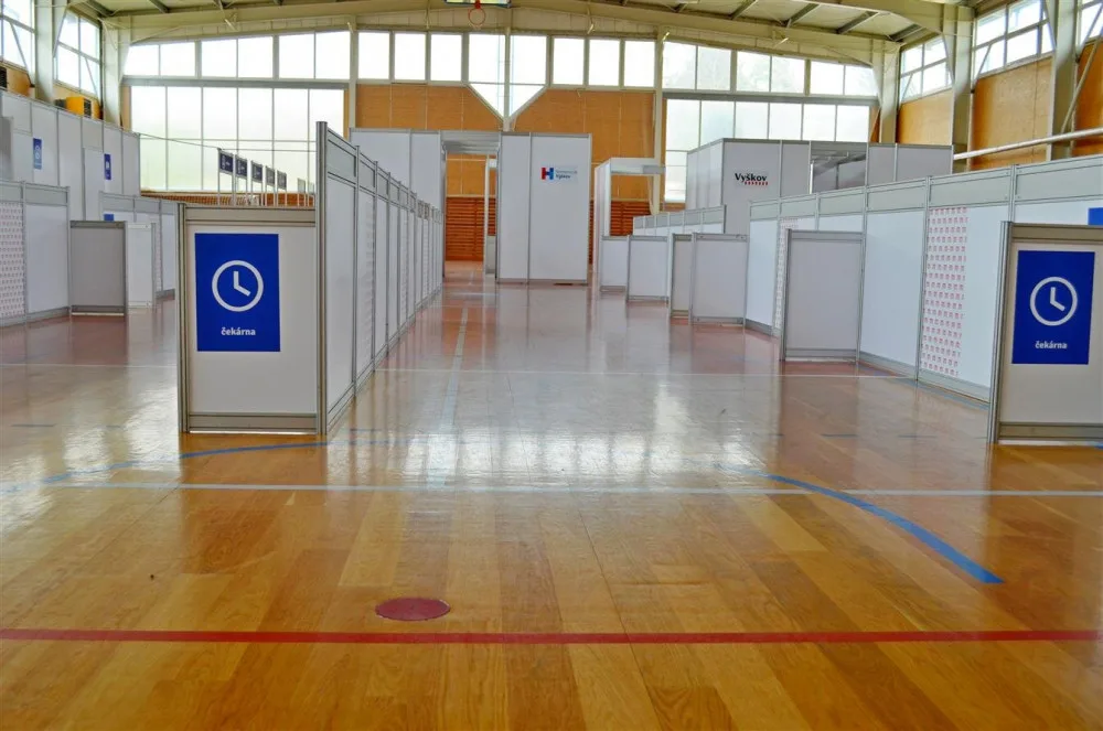 Prostory sportovní haly poslouží jako velkokapacitní očkovací centrum