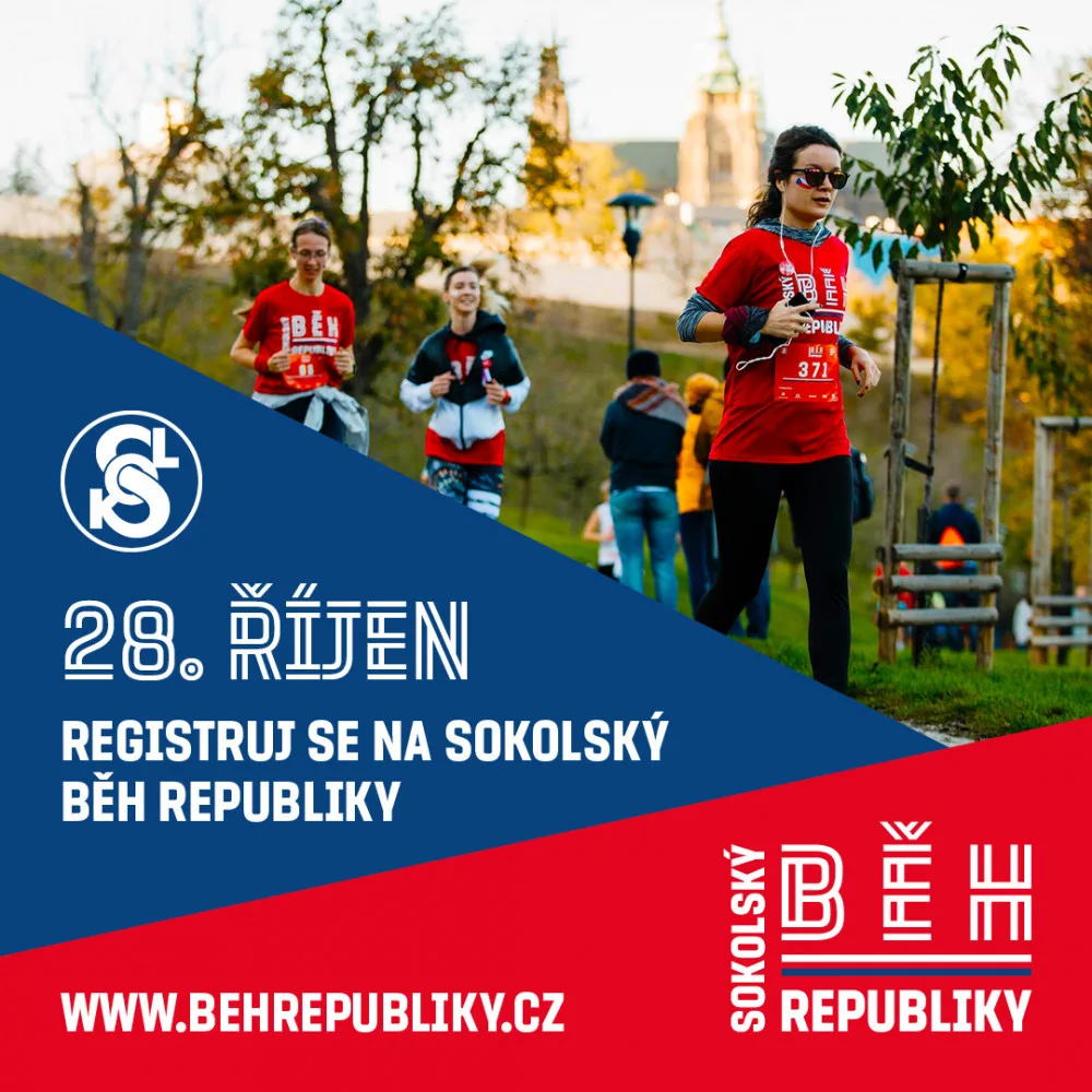 Oslavujte během! Sokolský běh republiky spouští registrace do desítek závodů. Vyberte si ten svůj