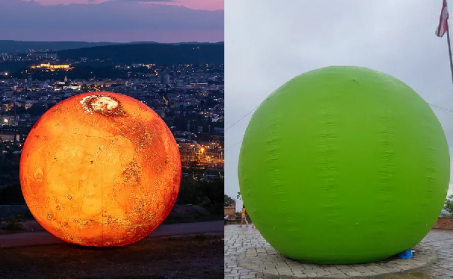 Mendelův hrášek i obří Mars. Do Brna lákají nafukovací modely