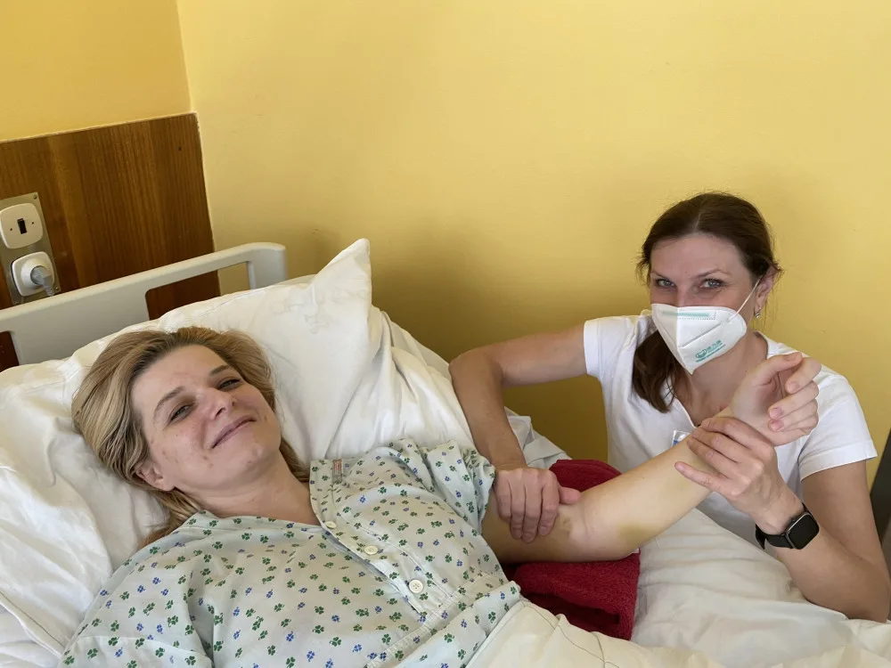 Paní Markéta ve znojemské nemocnici.