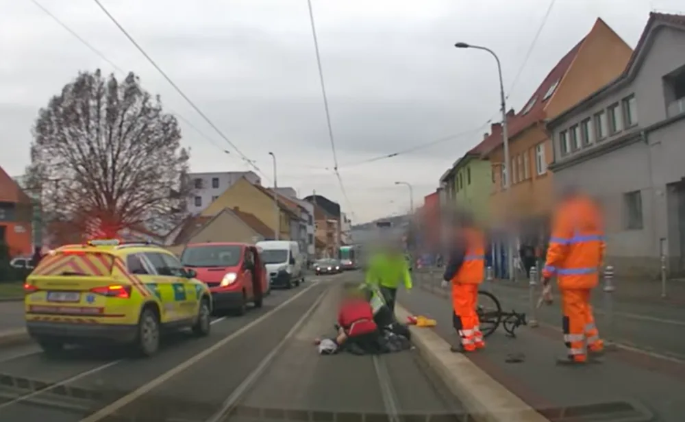 Nehoda v Brně.