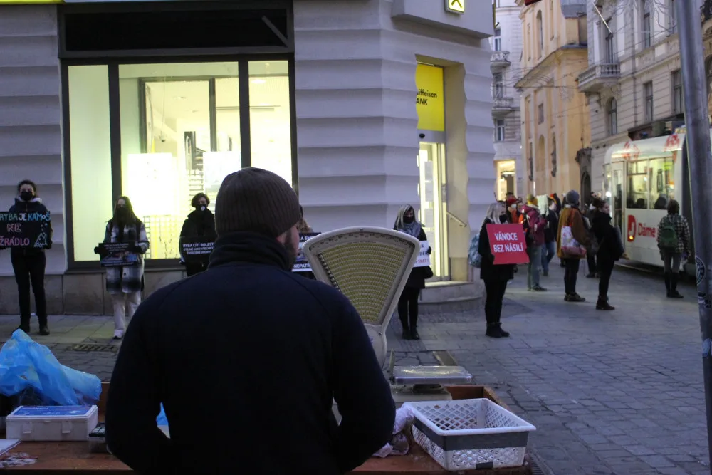 Aktivisté v Brně se chovali jako kapři