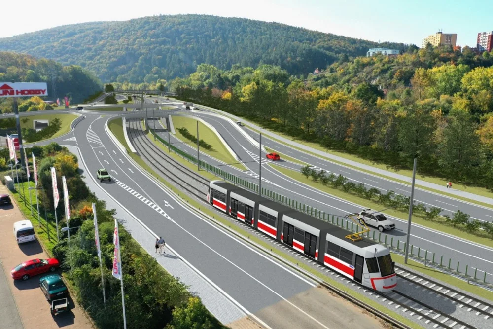 Úleva pro brněnské řidiče. Problematický úsek v Bystrci vyřeší nová křižovatka