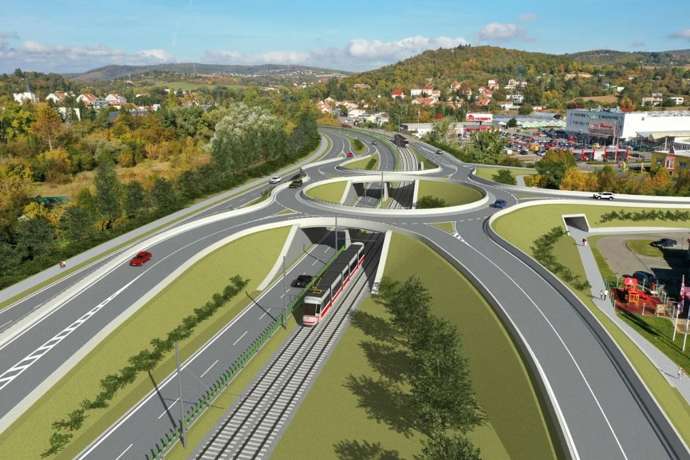 Úleva pro brněnské řidiče. Problematický úsek v Bystrci vyřeší nová křižovatka