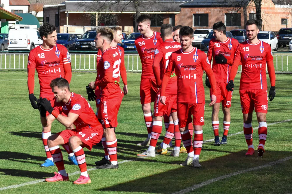 Fotbalisté Líšně v přípravném utkání na jarní část sezony