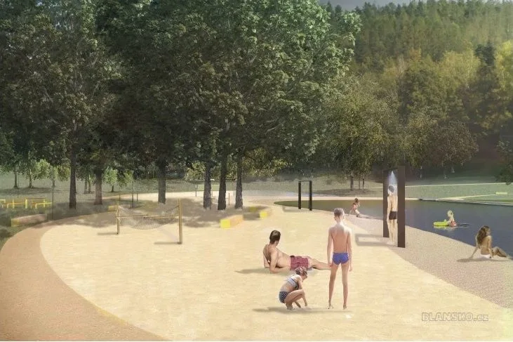 Vizualizace rekreační oblasti Palava