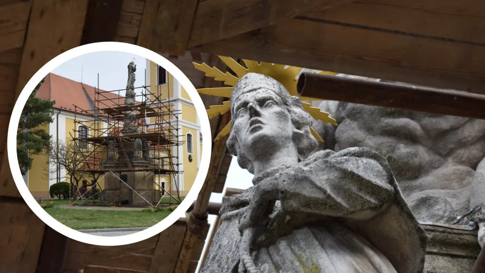 Rekonstruovaný mariánský sloup