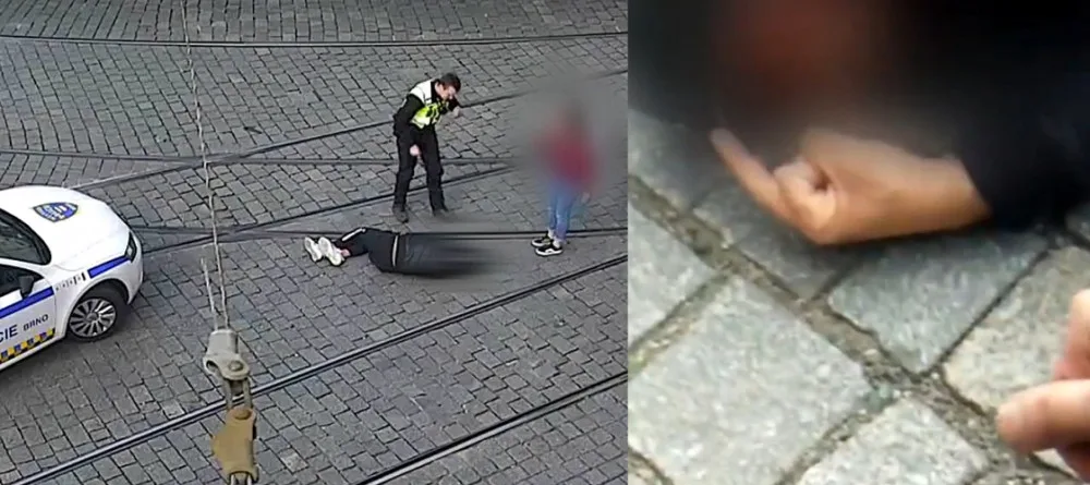 Nehoda muže na skútru