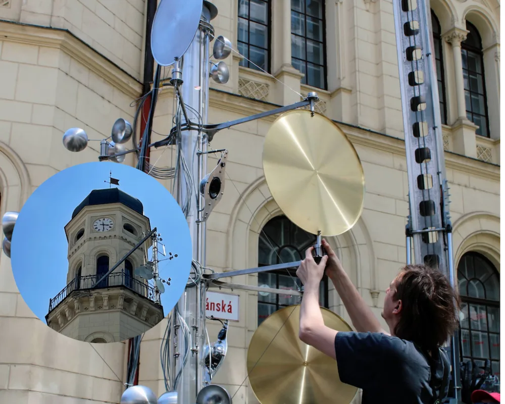 Brno obdivuje nové umělecké dílo, na které hraje vítr 