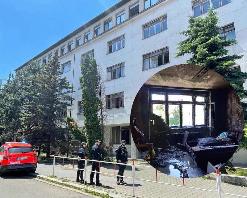 Brněnskou ubytovnu zachvátil požár. Hasiči evakuovali desítky lidí