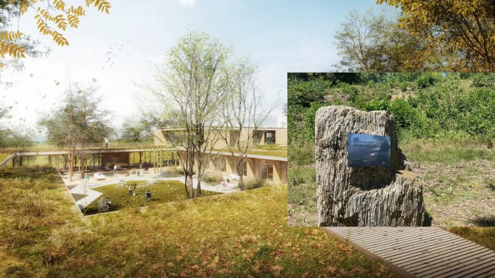 Základní kámen stavby a vizualizace dětského hospice
