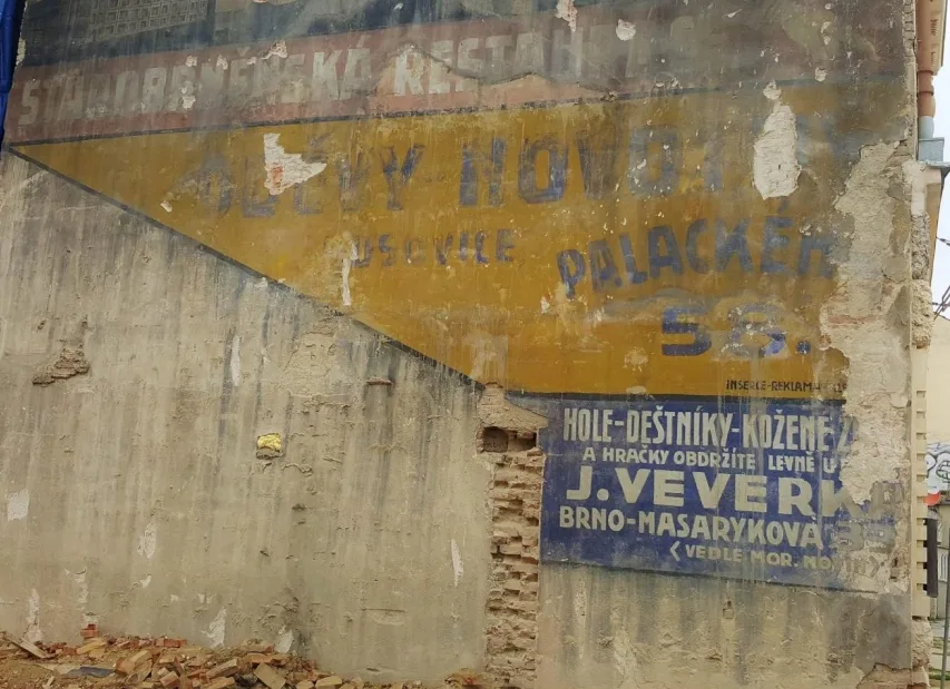 V Brně odkryli poslední tajemství historické reklamy