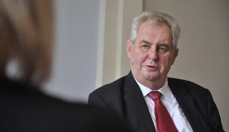 Ilustrační foto. Miloš Zeman.