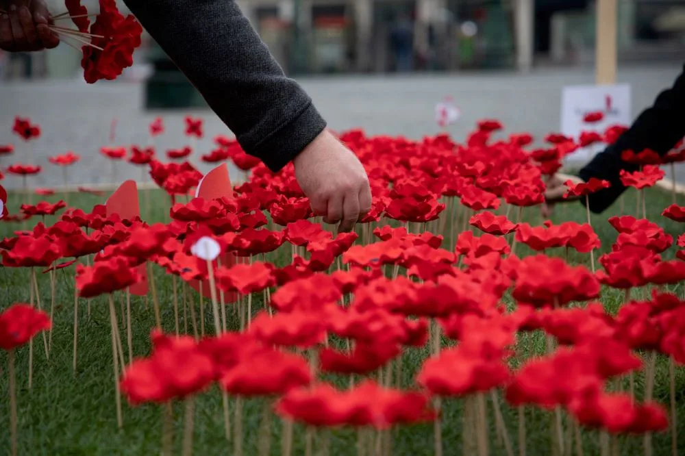 Brno vzpomíná na válečné veterány. U sochy Jošta vyrostlo makové políčko