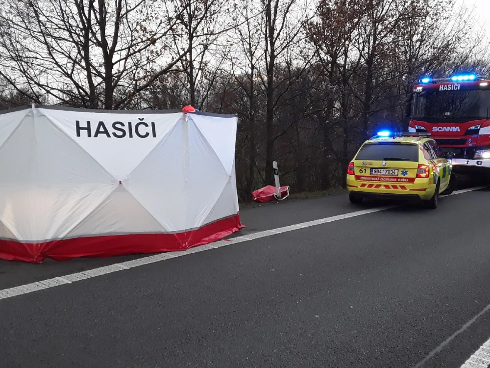 Na Vyškovsku vjelo auto do stromu. Jedna žena zemřela, další jsou zranění