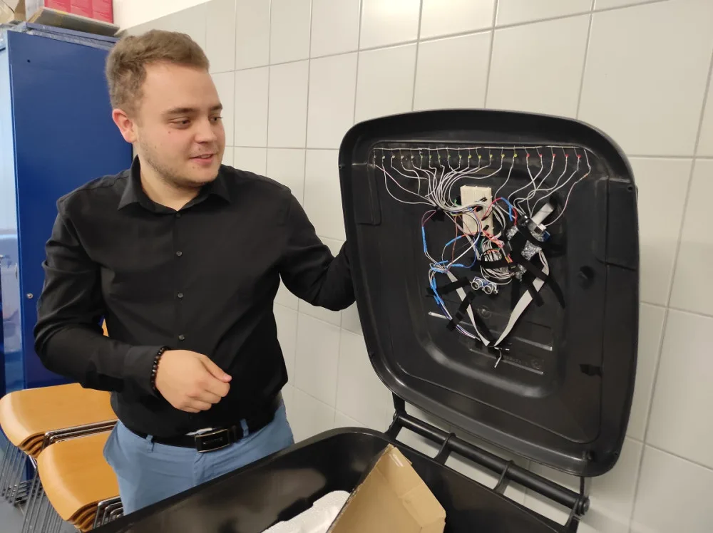 Nová popelnice, kterou vyvíjejí vědci z Brna