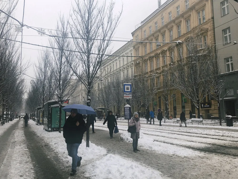 Brno se probudilo do sněhu