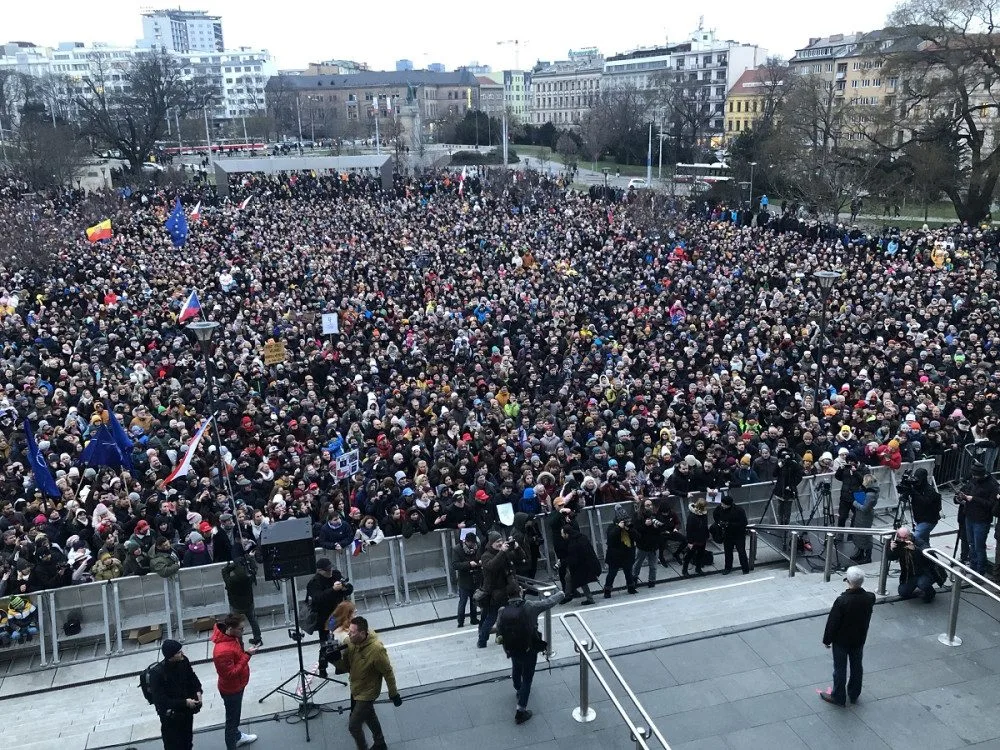 Dav v Brně vítal generála Pavla. Nenechte se zastrašit, vyzval generál