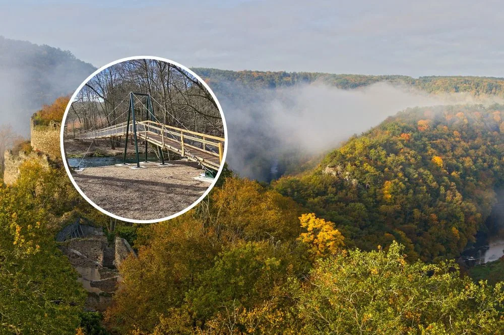 Turisté získali spojení s Rakouskem. V jihomoravském národním parku otevřeli novou lávku