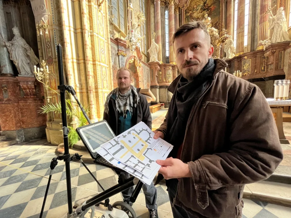 Při průzkumu kostela na Starém Brně našli výzkumníci pohřební komoru. Není jisté, komu patří