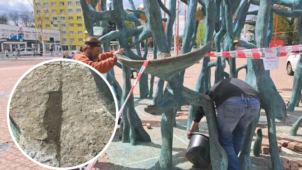 V Brně opět opravují novou sochu pro Mendela. Jen údržba, hájí se tvůrci