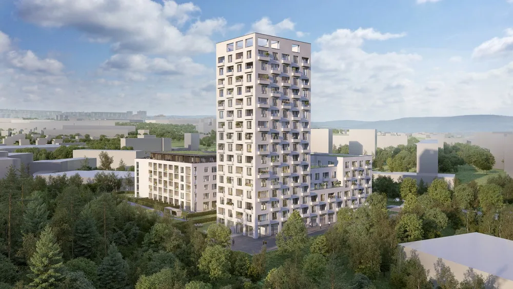 Nad Arboretem. Přes 230 bytových jednotek v moderním komplexu obklopeném zelení