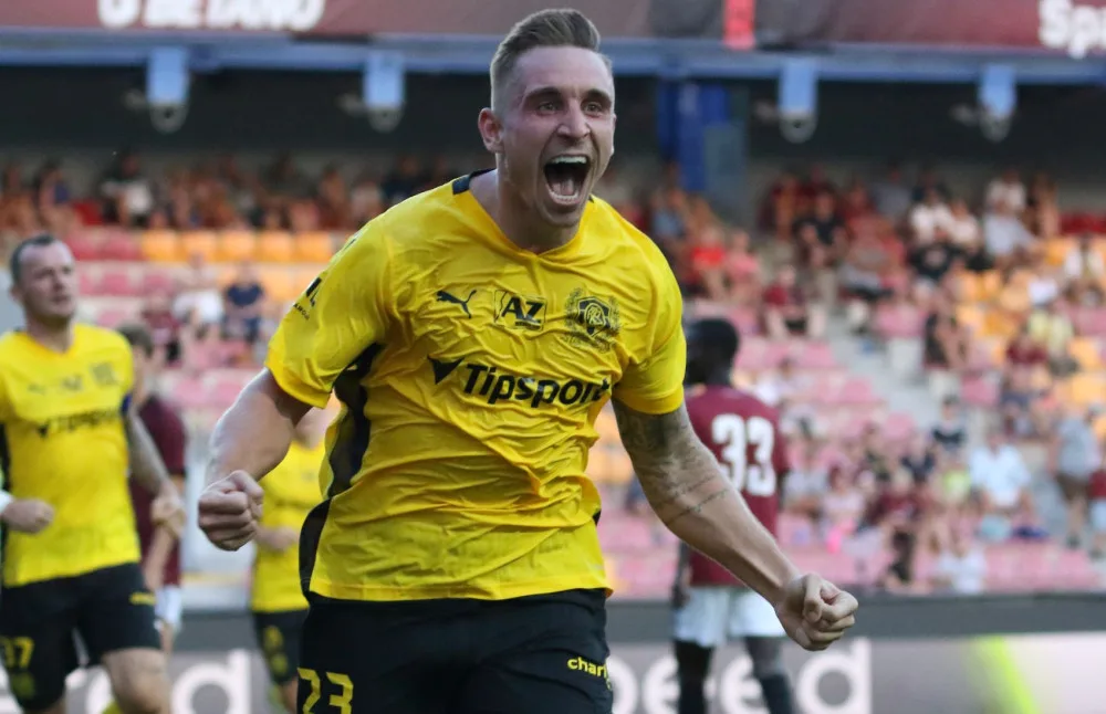 Jakub Šural se raduje z vítězné branky proti sparťanské rezervě